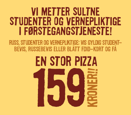 Pizzabakeren - Pizzabakeren metter sulte studenter, russ ...