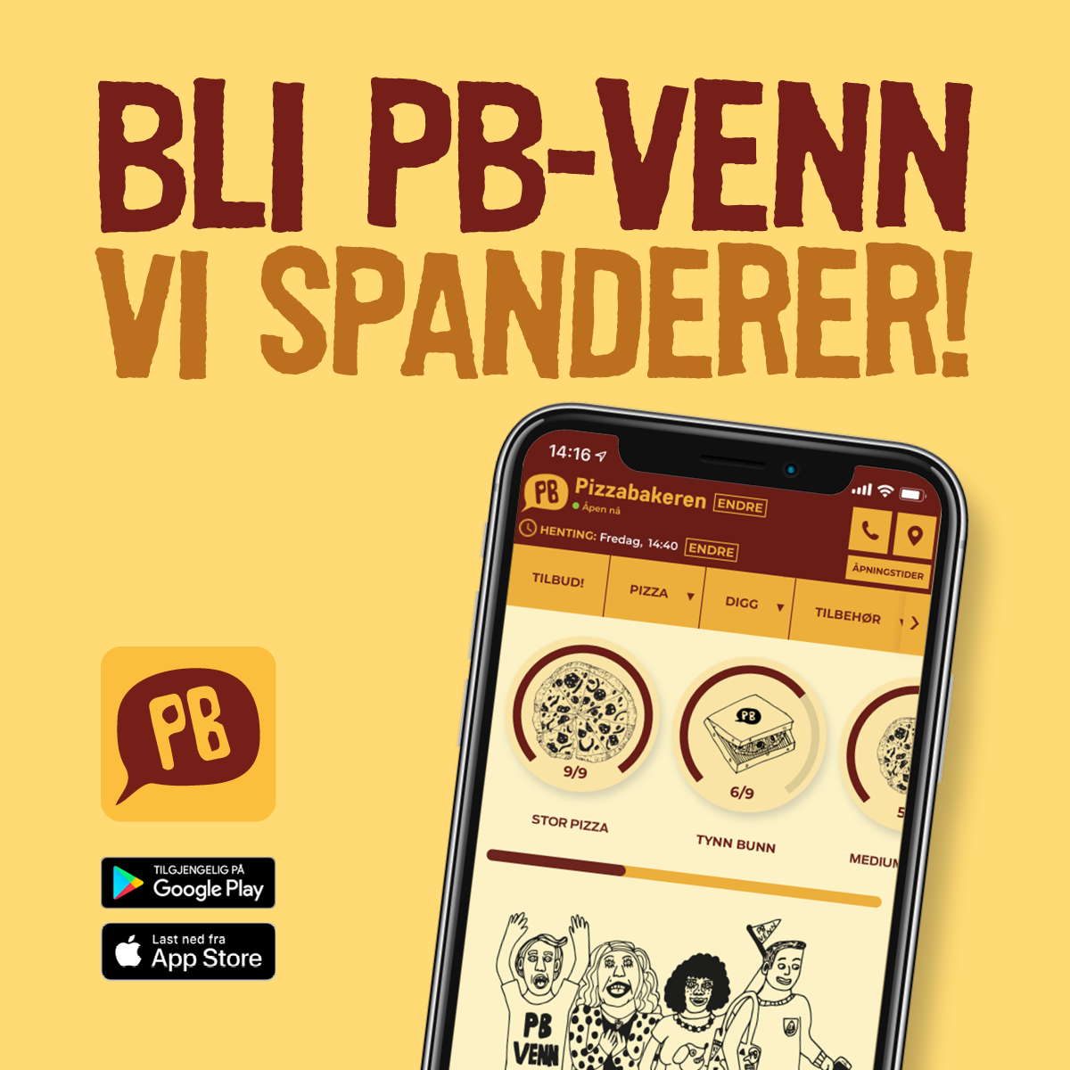 Bli PB-venn - Vi spanderer!